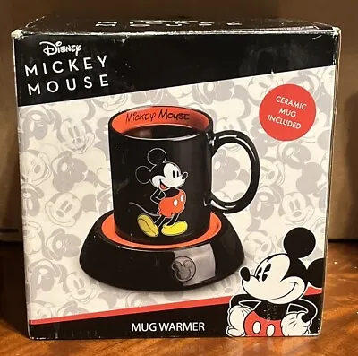 Disney Classic Mickey Mouse Coffee Mug With Electric Warmer 10oz Ceramic Cup • $15