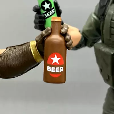 Beer Bottle Drink Food Diorama Part Action Figure Marvel GI Joe TMNT Mego TOY • $1.99