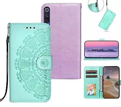 Xiaomi Mi 9 Se Embossed Pu Leather Wallet Case Mandala Totem • $7.50