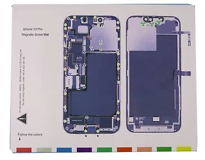 Magnetic Screw Mat Phone Repair Disassembly Guide For IPhone 13 Pro • £7.99