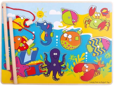 £17.99 • Buy Bigjigs Toys Wooden Magnetic Fishing Fun Game With Rods