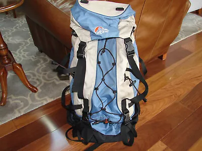 Lowe Alpine Womens Brown Blue Nylon Merak ND 45 Hiking Backpack • $59.99