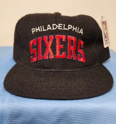 *RARE* Vintage STARTER Philadelphia 76ers ARCH HAT Snapback SIXERS Basketball • $432.10