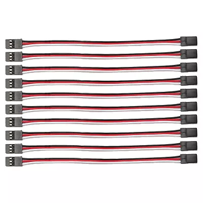 10 Pcs Servo Extension Cord Wire150mm Cable 3 Pin Male To Male For Futaba JR • £7.37