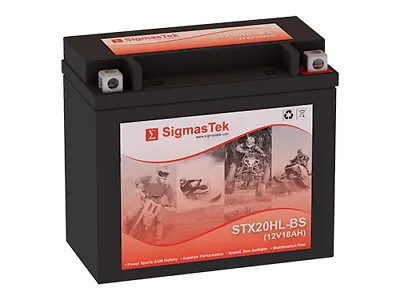 $57.99 • Buy STX20HL-BS Battery Replacement For Victory V92TC Touring Cruiser 1507CC 2002-06