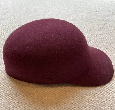 Lacoste Wool Cap - Dark Red / Burgundy • £0.99