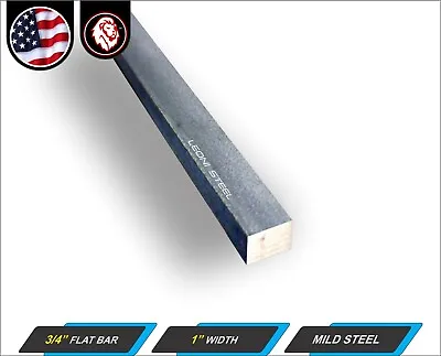 3/4  X 1  Metal Flat Bar - Mild Steel - Metal Stock - 12  Long (1-ft) • $10.50
