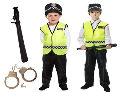 Policeman Police Boys Kids Officer Constable Fancy Dress Costume Book Week New • £8.99