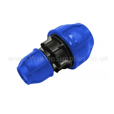 REDUCING STRAIGHT CONNECTOR* MDPE Plastic Compression Fitting Water Pipe WRAS • £3.10