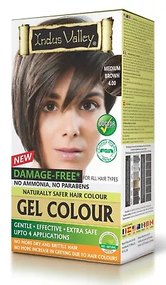 Indus Valley Gel Hair Dye Colour Medium Brown 4.0 (Best Before Date 05/24) • £8.99