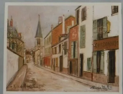 Set 4 Vtg Maurice Utrillo Montmartre Scenes 14 X 17 Prints By M. Utrillo France • $19.99