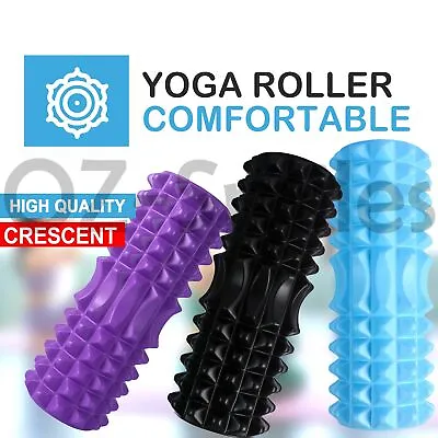 $16.99 • Buy Pilates Foam Roller Long Physio Yoga Fitness GYM Exercise Training 3D Point 33CM