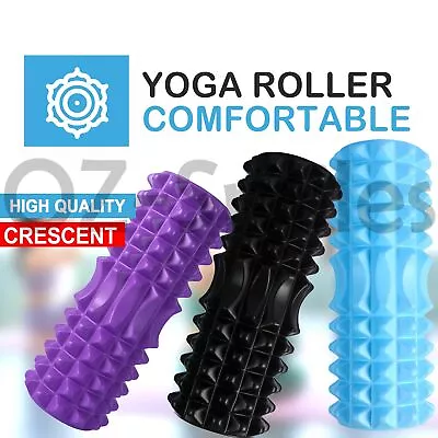 Pilates Foam Roller Long Physio Yoga Fitness GYM Exercise Training 3D Point 33CM • $16.99