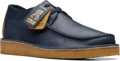 Clarks Mens Originals Seam Trek Ink Blue Leather • $99.99