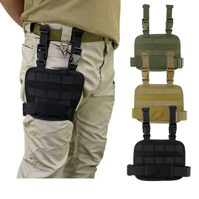 MOLLE Tactical Drop Leg Platform Multifunction Thigh Rig Panel Adjustable Belt • $11.28