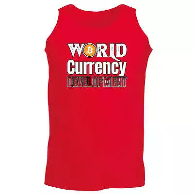 World Currency Development Bitcoin - Funny Muscle Singlet Vest Unisex Tank Top • $19.95