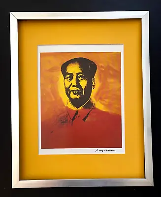 Andy Warhol | Mao Signed Vintage Print Matted And Framed • $179