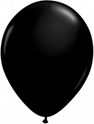 Qualatex 11  Round Onyx Black Latex Balloons 100 Count Decorations • $19.99