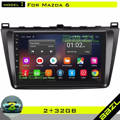 Android 13 Car Stereo Radio Player GPS Navi FM RDS WIFI BT For Mazda 6 2007-2012 • $141.55