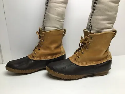 Vtg Womens L.l. Bean Hunting Brown Boots Size 8 • $31.99