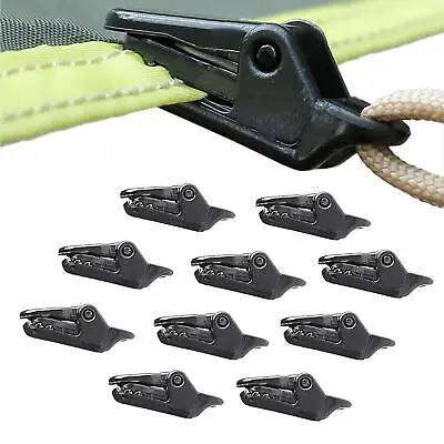 $6.78 • Buy 1/10Pcs Heavy Duty Tarp Clips Clamps Great For Camping Canopies Tents Canvas