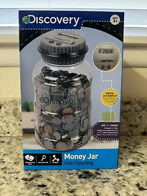 NEW! DISCOVERY KIDS Digital Coin-Counting Money Jar With LCD Screen Keeps Track • $14.99