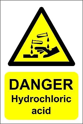 £29.99 • Buy Danger Hydrochloric Acid Safety Sign