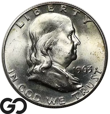 1963-D Franklin Half Dollar Solid Gem BU++ • $10.50