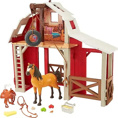 £25 • Buy Children's Toy Barn, Spirit Untamed Swing And Saddle Barn Playset
