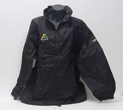 Lawn Bowls Wet Weather Lined Rain Jacket & Hood BA Logo BLACK SIZE XS/10 -4XL/24 • $62