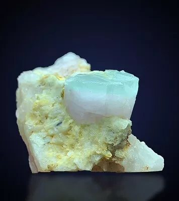 AquaMorganite Aquamarine Morganite Bi-Color Beryl Crystal Mineral Specimen- 126g • $200