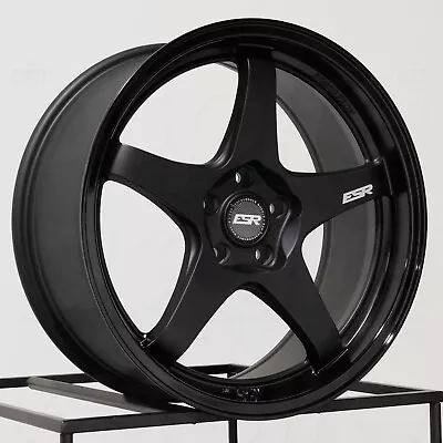 One 18x8.5 ESR AP5 5x100 30 Black Wheel Rim 72.56 • $324.75