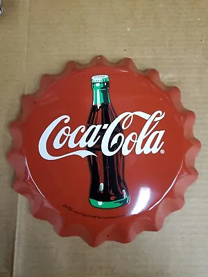 Vintage Coca Cola Bottle Cap Sign D • $189