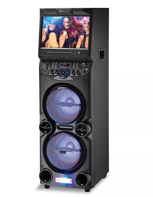 IQ-5910DJWK 2 X 10  WiFi Karaoke Speaker System +14  Tablet +USB/SD/AUX +Mic • $439