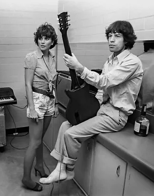 Mick Jagger And Linda Ronstadt Print 11 X 14 • $22