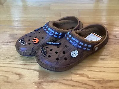 NEW Star Wars Chewbacca X Crocs Classic Lined Clog Espresso 2023 Size 11 IN HAND • $93.98