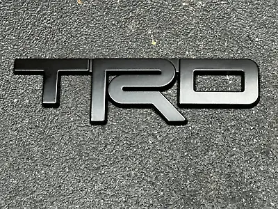 5  TRD Matte Black Metal Tailgate Trunk Badge - Toyota Tundra 4Runner Tacoma • $16.99