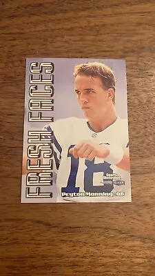 Peyton Manning 1999 Fleer Gem Rookie Card Si Fresh Faces Colts #126 • $8