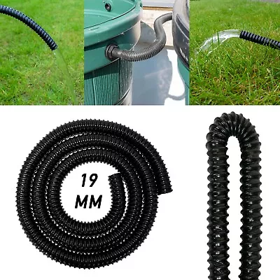 Corrugated Rain Water Butt Barrel Joining Flexible Hose Pipe 3/4  (19 Mm) • £10.99