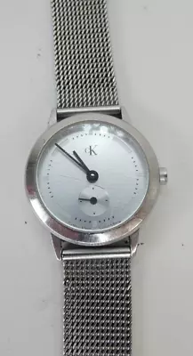 Calvin Klein Wristwatch Watch K3331 Swiss Made Milanese Bracelet New Battery • £49.99