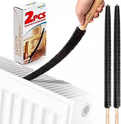 Radiator Cleaner Brush Long Flexible With Wood Handle - 68cm  Length (Pack Of 2) • £10.21