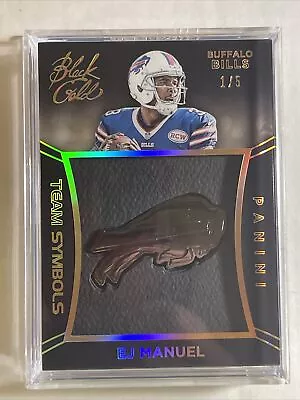 2014 Panini Black Gold Team Symbols Black Gold /5 EJ Manuel #TS-6 • $39.99