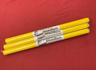 NEW Sealed NOS 3 Rolls TopFlite Monokote 6' Yellow 203 • $28