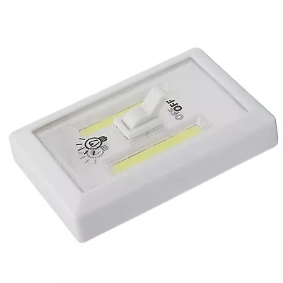 Mini COB LED Switch Wall Night Light Battery Operated Cabinet Garage Light E • £9.58