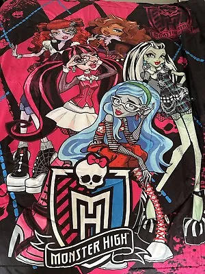 Monster High Double Print Reversible Comforter Twin Bed 2013 Franco Rare VTG • $48