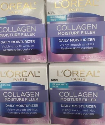 $40 • Buy ✦new✦ 4 L'oreal Paris Collagen Moisture Filler Daily Moisturizer Fragrance Free