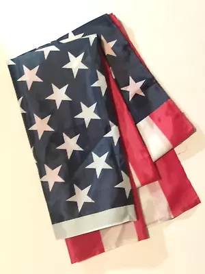USA American Stars Stripes Flag 2 Grommet Edge 34  X 58  FLAW • $4.99