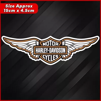 HARLEY Davidson Sticker For Laptop Motorcycle Car Ute Glass Mancave Vinyl Decal • $7.35