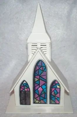 Vintage Alpine Village Christmas Church Plastic W/light Hole • $9.95