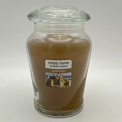 Yankee Candle Simply Home ~ Sandcastles ~ 12oz Jar ~ Discontinued Rare Retired • £35.03